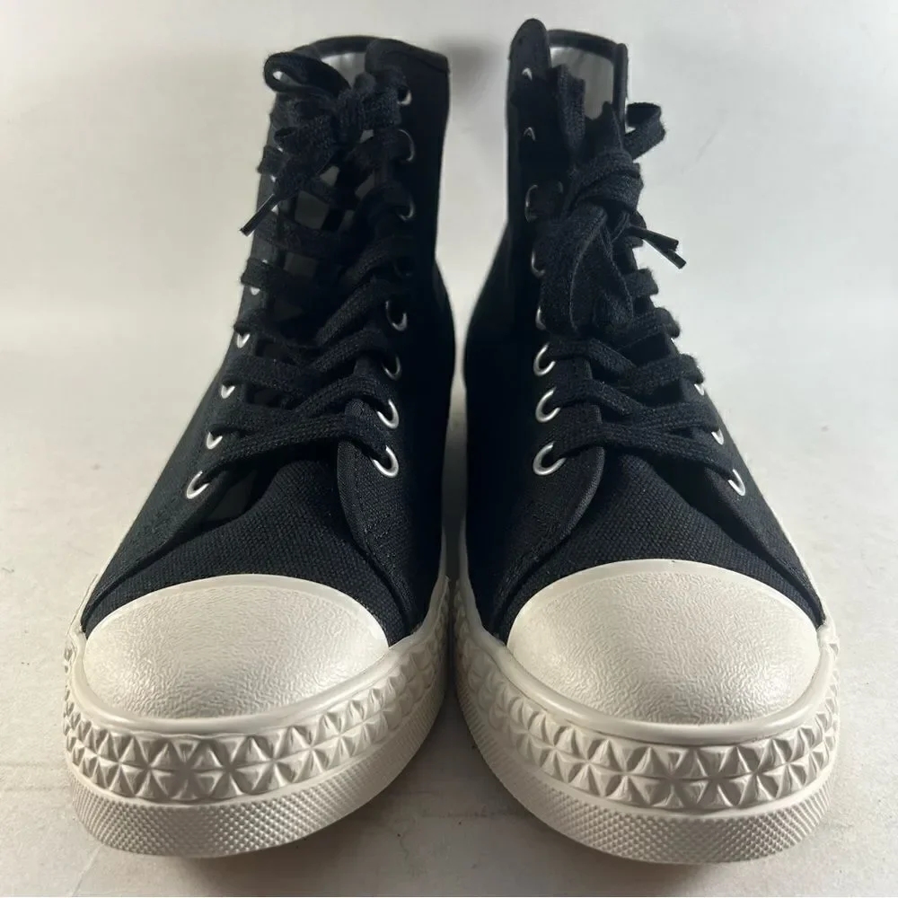 NEW Hood Rocket 66 HC Shoes Lace Up Sneakers Black Size Womens 9 Mens 7